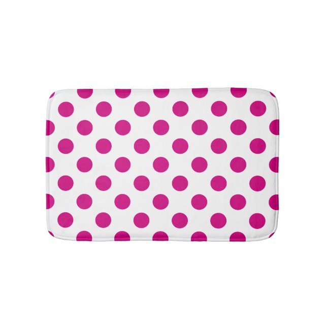 Alfombrilla De Baño Lunares fucsia (Anverso)