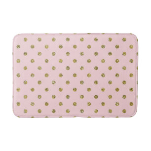 Alfombrilla De Baño Lunares grises y blancos Minimalista Chic Clásico