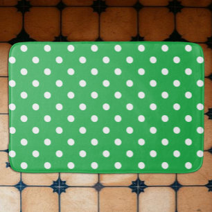 Alfombrilla De Baño Lunares Verdes