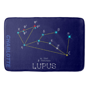 Alfombrilla De Baño Lupus de constelación del hemisferio sur
