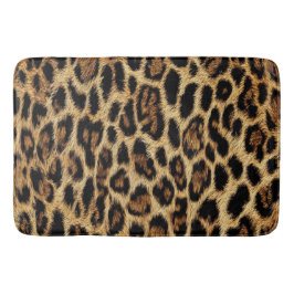 Alfombrilla De Baño Luxury Leopard Skin Elegant Wild Animal Fur Design