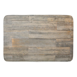Alfombrilla De Baño Luz angustiada Placas de grano Rustic Wood