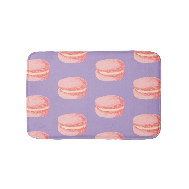 Alfombrilla De Baño Macarrones rosados (Anverso)