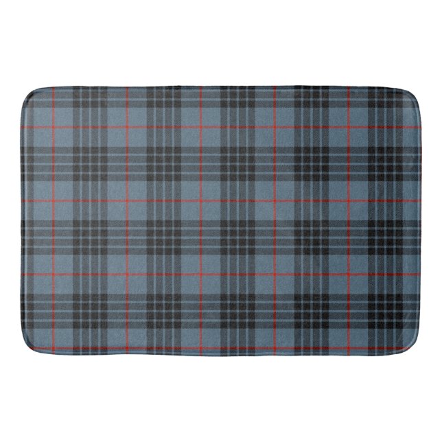Alfombrilla De Baño MacKay Blue Tartan Plaid Scottish Pattern (Anverso)