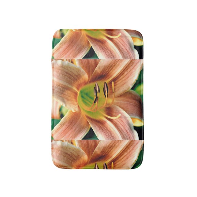 Alfombrilla De Baño Macro de Hemerocallis (Frente vertical)