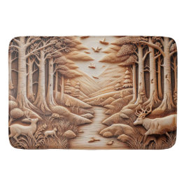 Alfombrilla De Baño Madera