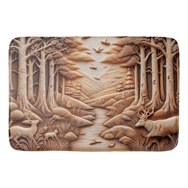 Alfombrilla De Baño Madera (Anverso)