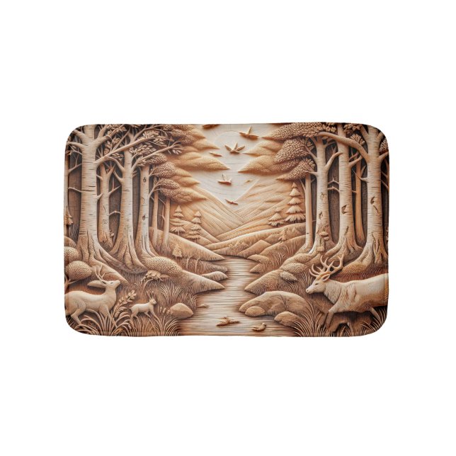 Alfombrilla De Baño Madera (Anverso)