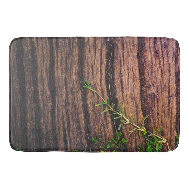 Alfombrilla De Baño madera antigua (Anverso)