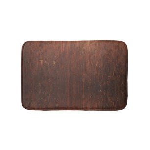 Alfombrilla De Baño Madera marrón oscura