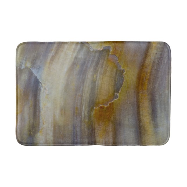 Alfombrilla De Baño Madera petrificada ondulada (Anverso)