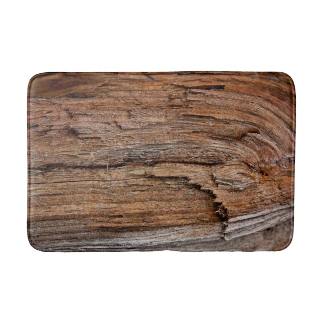 Alfombrilla De Baño Madera rústica (Anverso)