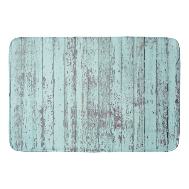 Alfombrilla De Baño Madera Rustica de Barn Acuático (Anverso)