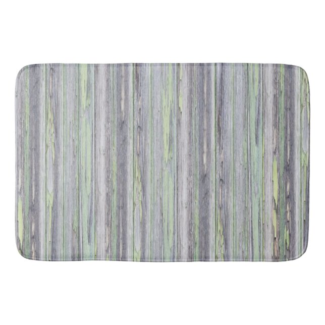 Alfombrilla De Baño madera rústica gris vieja (Anverso)
