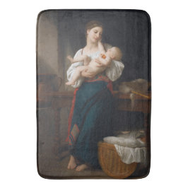 Alfombrilla De Baño Madre y Niño (por Bouguereau)