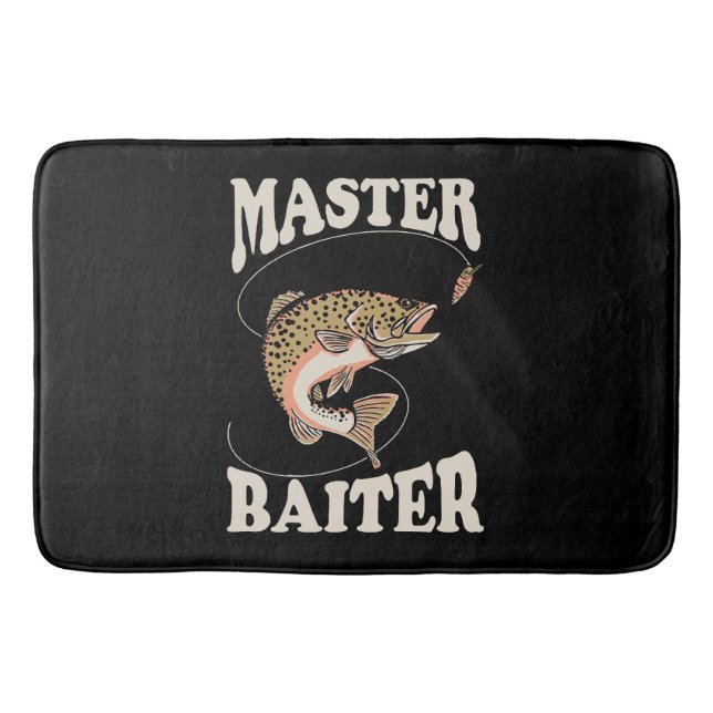 Alfombrilla De Baño Maestro de la Carnada de Pesca (Anverso)