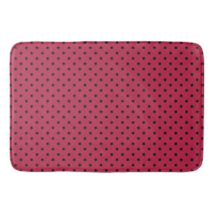Alfombrilla De Baño Magenta de moda y con patrones negros