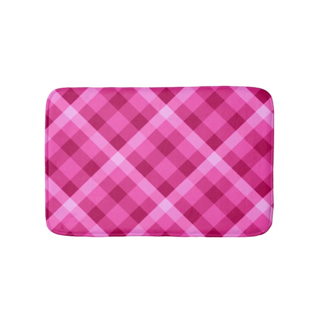 Alfombrilla De Baño Magenta rosa preciosa Mata de baño pequeña (Anverso)