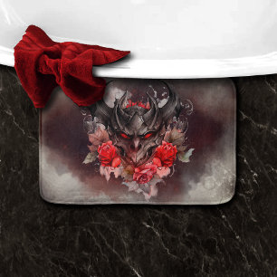 Alfombrilla De Baño Magia   Bestia Demonio Humeante con Ojos Rojos con