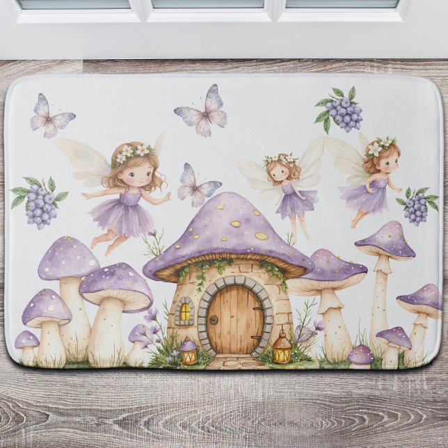 Alfombrilla De Baño Magic Fairies Purple Garden (Subido por el creador)