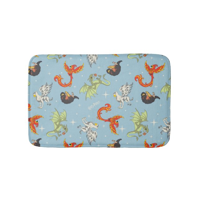 Alfombrilla De Baño Magical Creatures Vintage Pattern (Anverso)