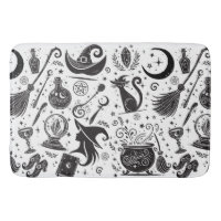 Magnífica Bruja Whimsical Wiccan Pagan Negro y Bla