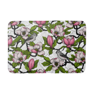 Alfombrilla De Baño Magnolia floreciente