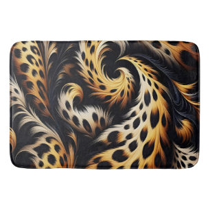 Alfombrilla De Baño Majestad del Leopardo: Siente el poder del diseño 