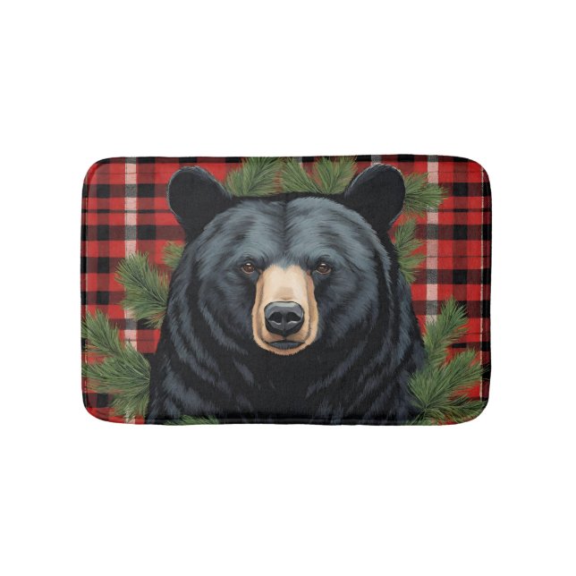 Alfombrilla De Baño Majestic Northern Black Bear Mat (Anverso)