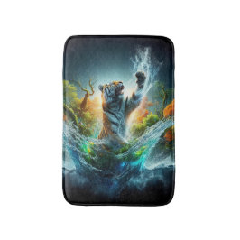 Alfombrilla De Baño Majestic Tiger Splash Fantasy Wildlife Nature