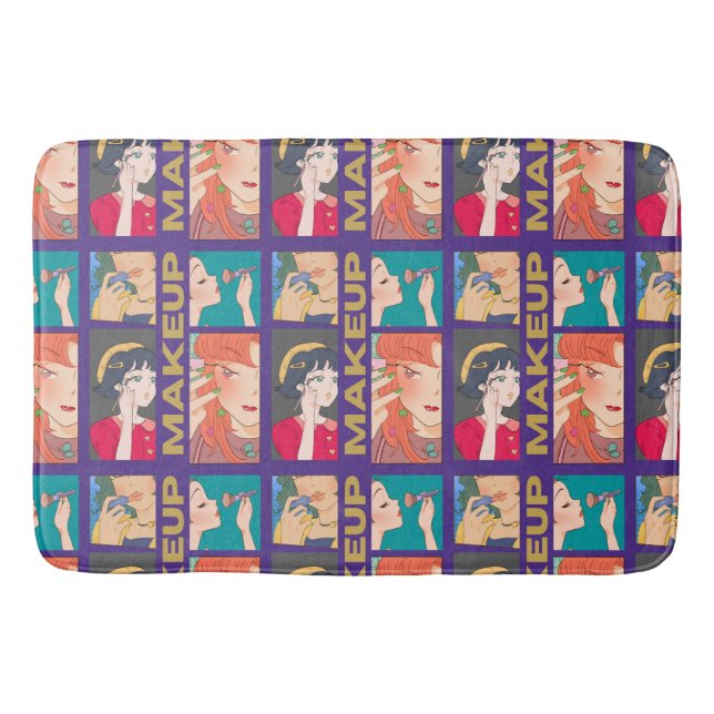 ALFOMBRILLA DE BAÑO MAKEUP ANIME AMIGOS (Anverso)