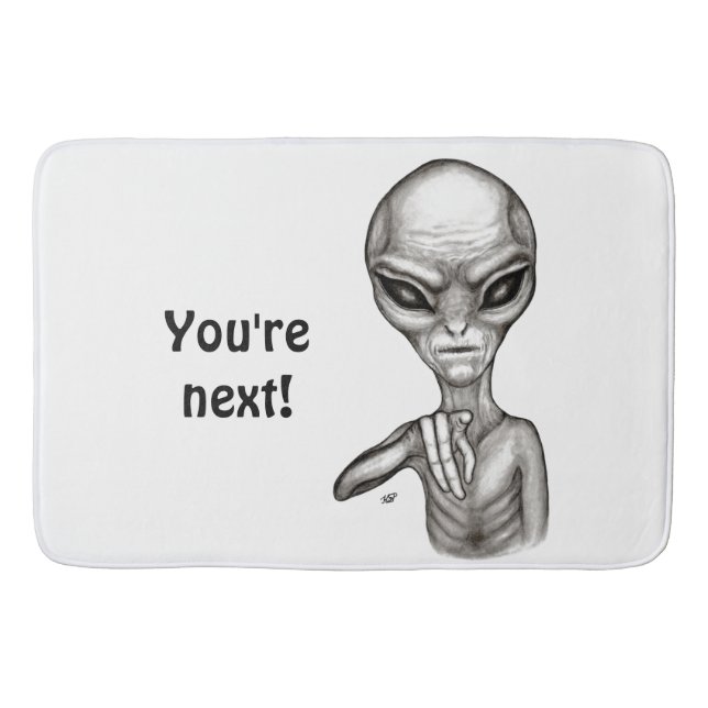 Alfombrilla De Baño ¡Mala Alien, eres la siguiente! (Anverso)
