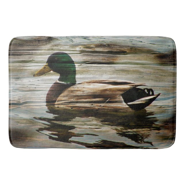 Alfombrilla De Baño Mallard Duck (Anverso)