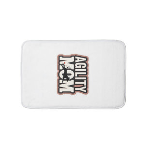 Alfombrilla De Baño Mamá Agilidad Silueta Vintage Agilidad Canina Tipo