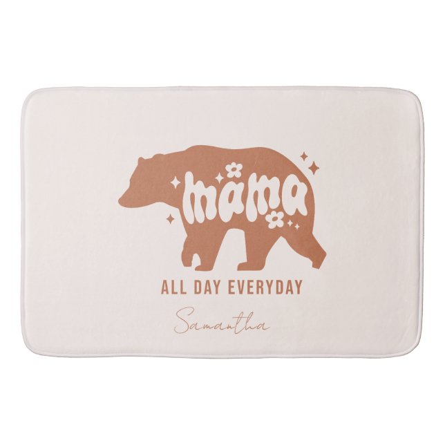 Alfombrilla De Baño Mama Bear - Todo el día (Anverso)