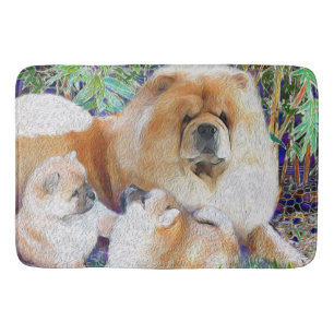 Alfombrilla De Baño Mamas y cachorros mastican esteras/cremas