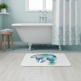 Alfombrilla De Baño Manatí Susurro Oceánico
