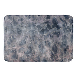 Alfombrilla De Baño Mancha de acuarela abstracta rosa azul y sonrosado