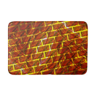 Alfombrilla De Baño ¿Mancha roja, raspada, grilla dorada o efecto ladr