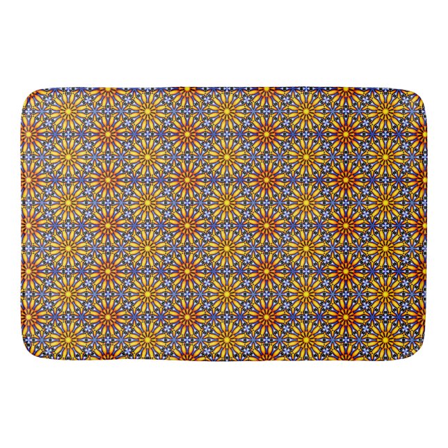 Alfombrilla De Baño Mandala del Sol Celestial  (Anverso)