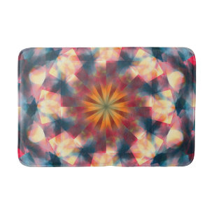 Alfombrilla De Baño Mandala psicodélica de Kaleidoscópico de Prisma