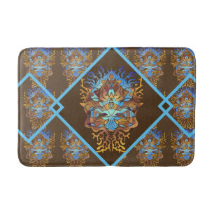 Alfombrilla De Baño Mandala sobre la Tierra y el cielo