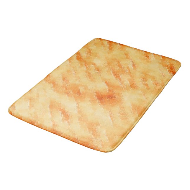 Alfombrilla De Baño Mango rústico amarillo como pintura texturizada (Angular)