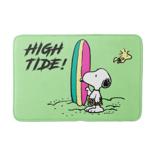 Alfombrilla De Baño Maní Alta marea de Snoopy y Woodstock