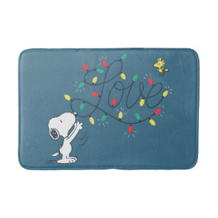 Alfombrilla De Baño Maní Decoración de vacaciones Snoopy & Woodstock