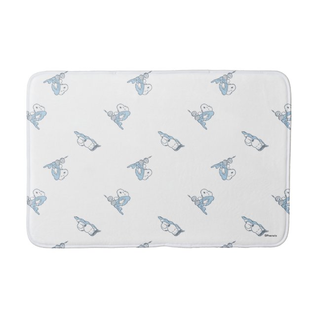 Alfombrilla De Baño Maní | Patrón de tiempo Nap de Snoopy (Anverso)