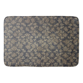 Alfombrilla De Baño Manta de baño de Batik azul y crema pacífica