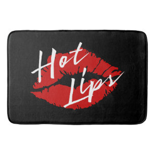 ALFOMBRILLA DE BAÑO MANTA DE LOS "LABIOS CALIENTES" -