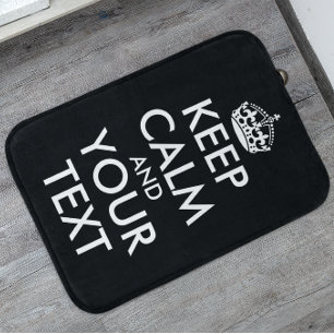 Alfombrilla De Baño Mantenga la calma y continúe - cree el suyo propi