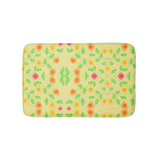 Alfombrilla De Baño Mantequilla Amarilla Masa Escoja Su Tamaño (Anverso)